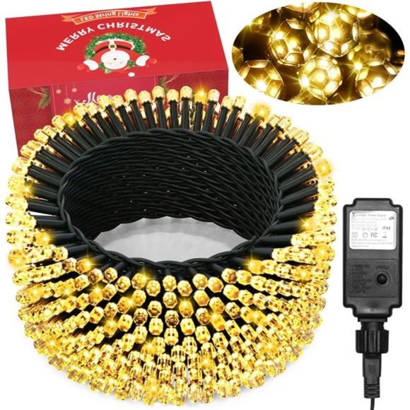 164FT 500 LED Christmas Lights Plug in with 8 Modes,...